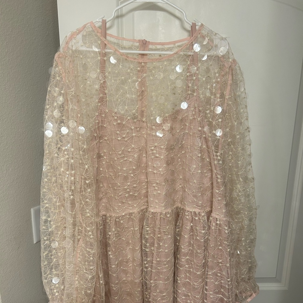 Sequin dress from boohoo! Worn once. Would b perfect for Glenda the good witch.